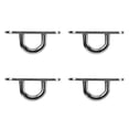 thumbnail image 3 of Paquete de 4 almohadillas ovaladas para colgar hamacas, placas de ojo para montaje en pared, kits de placas de gancho de techo de acero inoxidable para toldo., 3 of 14