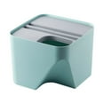 thumbnail image 3 of Grofry 1Pc Kitchen Trash Bin Sorting Waste Recycling Storage Cooking Wet Dry Garbage Can Light Blue, 3 of 5