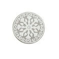 thumbnail image 2 of JERFIT Cotton Round Bath Rug Non-Slip, Bohemian Medallion Tufted Bathroom Mat, Super Absorbent & Soft Taupe Carpet for Bathroom Decor, 2 of 9