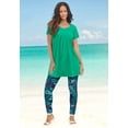 thumbnail image 2 of Roaman's Women's Plus Size Essential Stretch Ankle Length Pull-On Legging, 2 of 6