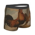 thumbnail image 3 of Kll Oil Painting Chicken And Duck Men'S Cotton Boxer Briefs Underwear-Medium, 3 of 9