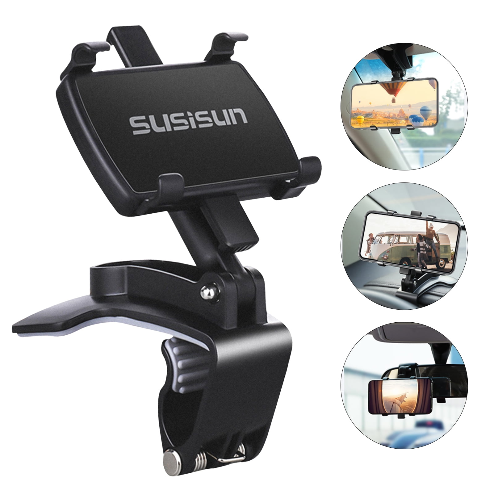 by Cellet Non-Slip Clamp Dashboard Mount for HTC U12+/U11 LIFE/DESIRE 555/U11/U ULTRA/BOLT/Plus and More One Hand Insert Dashboard Phone Holder