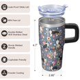 thumbnail image 3 of 20OZ Cute Dog Outdoor Tumbler with Handle Insulated Stainless Steel Cup Thoughtful Dog Lover Gifts Unique Birthday Christmas Presents for Women Men Lightweight and Portable, 3 of 6