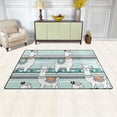 thumbnail image 3 of Coolnut Lightweight Soft Area Rugs 31x20 Inch, Cute Llama On Ethnic Back Floor Mat Doormat for for Rooms Entrance Hardwood Floor Living Room Nursery Rugs, 3 of 6