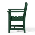 thumbnail image 2 of WestinTrends Ashore Outdoor HDPE Patio Classic Dining Arm Chair, Dark Green, 2 of 9