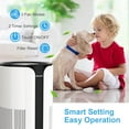 thumbnail image 3 of Air Purifiers for Bedroom, H14 HEPA Air Purifier for Home Pet with 360° Air Inlet, Timer and Wind speed adjustment, Portable Small Air Filter Cleaner for Dust, Smoke, Pets Hair, Dander, Pollen, 3 of 9