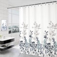 thumbnail image 4 of Amzcrzy Polyester Rideau de Douche en Décoration de Salle de Bain Rideau de Douche Imperméable Décoration de la Maison Salle de Bain Séparation Sec Humide Cloison Rideau de Douche Imperméable Tampons à Récurer Fournitures de Nettoyage, 4 of 6