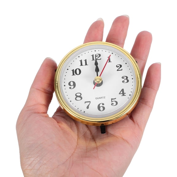 NICEXMAS Round Clock Insert Replacement with Movement for DIY Home Decor