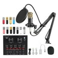 thumbnail image 2 of BM800 Professional Microphone Condenser Mic V8 V9 V10 Sound Card PC Computer Audio USB Recording Studio Game Live Broadcast KTV, 2 of 7