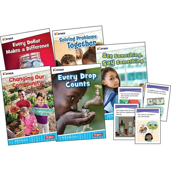 Icivics: Icivics Grade 2: Community & Social Awareness 5-Book Set   Game Cards (Other)