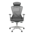 thumbnail image 4 of RESPAWN SPIRE Ergonomic Office Chair with Lumbar Support, Headrest, Adjustable Arms and Cooling Gel Seat Cushion, Comfy Breathable Mesh Seat for Home Office, High Back Reclining Gaming Chair - White, 4 of 6