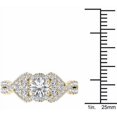 thumbnail image 4 of 1-1/2 Carat T.W. Diamond Criss-Cross Classic 14kt Yellow Gold Engagement Ring, 4 of 5