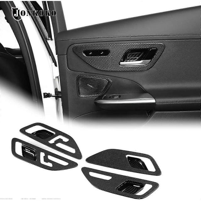 Carbon Fiber Inner Door Handle Frame Trim Stickers for Benz C Class W206 2022 Car Accessory