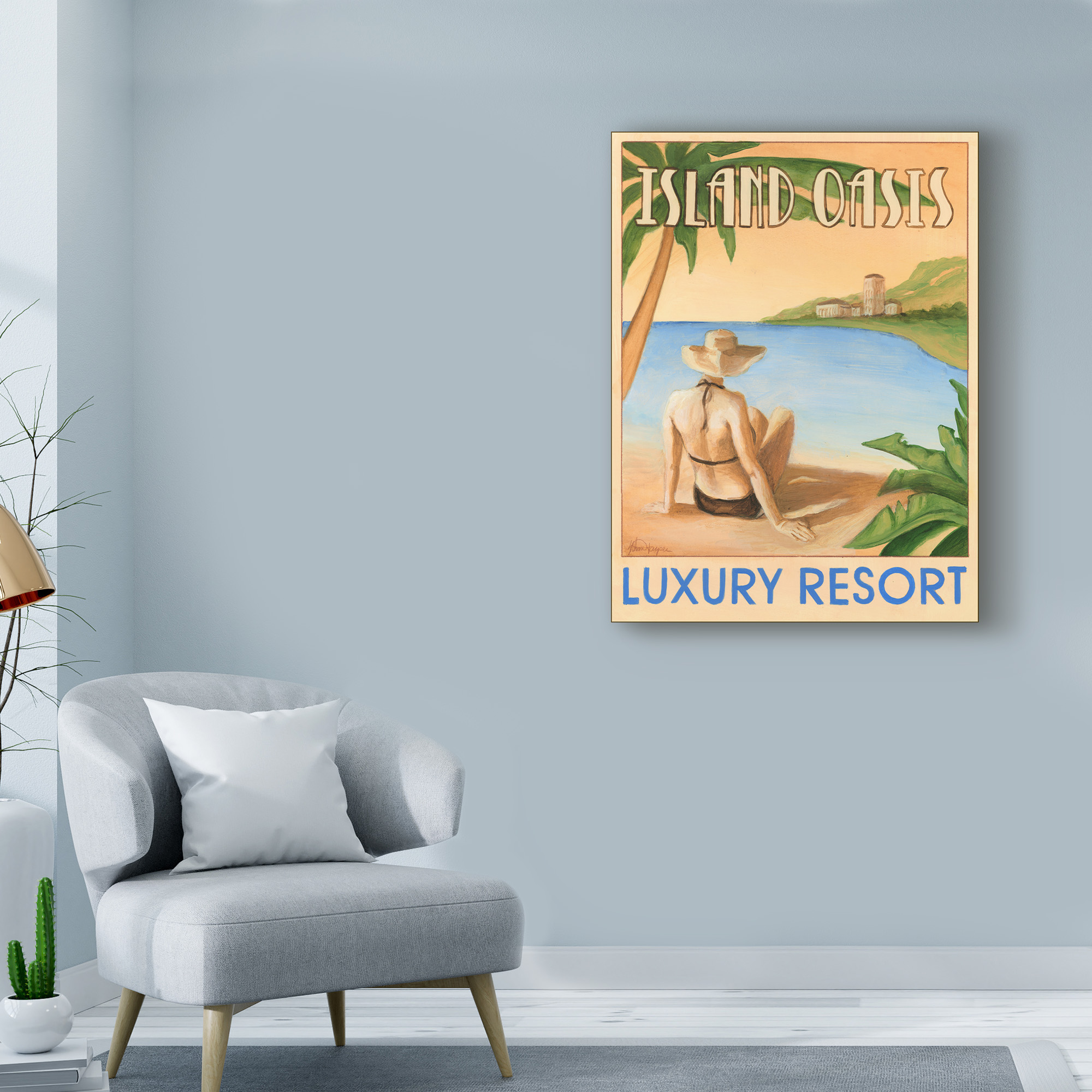 Trademark Fine Art 'Island Oasis' Canvas Art by Ethan Harper