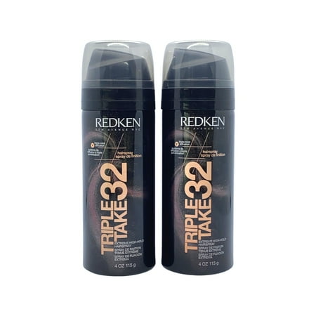 Redken Triple Take 32 Extreme High Hold Hairspray 4 Oz (Pack of 2)