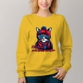 thumbnail image 6 of Women's  Crew Neck Pullover Cozy Clothes Autumn Winter-Cat Print, 6 of 16