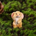 thumbnail image 3 of Inteprter 5 Pieces Rabbits Garden Figurines Cute Resin Decor Yard Animals Miniature Table Style Home for Easter Holiday Decoration Type3 NO3 Inteprter HA037153-00, 3 of 6