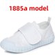 thumbnail image 1 of Zapatos de lona para niños, uniforme escolar, zapatillas blancas con cordones y cinta mágica para niños, niñas, estudiantes, guardería, 1 of 5