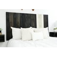 thumbnail image 2 of Barn Walls Noir Mix Signature Design, Multicolored Solid Wood Headboard, Floating Panels, Wall Mount, Adjustable Height, Easy Assembly, Twin Size, 2 of 10