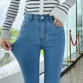 thumbnail image 2 of Y2k Women's Jeans Elastic Slim Fashion Pencil Pants Streetwear Jean Female Clothing Vintage Skinny Jeans Stretch Denim Trousers, 2 of 6