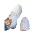 thumbnail image 1 of Frontwalk Womens Athletic Shoes Mesh Running Shoe Knit Upper Sneakers Outdoor Lightweight Flats Women Sport Trainers White 7.5, 1 of 3