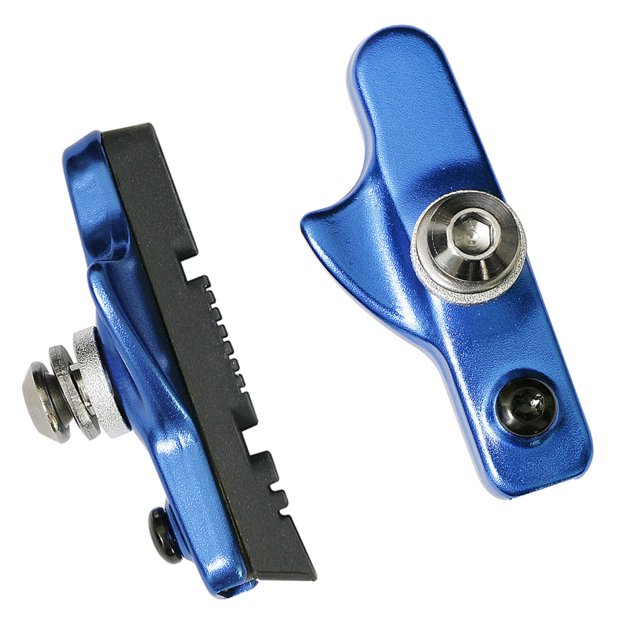 Toystoory Paquete de 2 pastillas de freno Instalación práctica Estera de frenado Artesanía Tamaño compacto Suministros de ciclismo Ciclismo Azul