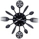 thumbnail image 1 of Reloj para colgar en la pared, reloj de pared de cocina negro, reloj de pared para salón, cubiertos de cocina, reloj de pared fiel a su promesa Jadeshay A, 1 of 8