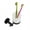 Single cup Black, variant on AOOOWER Wall-Mounted Toothbrush Holder with Frosted Glass Cup Set for Toothbrushes