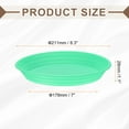 thumbnail image 2 of Uxcell Plastic Plant Saucer 7" Round Drip Tray Flower Pot Saucer, Green, 2 of 7