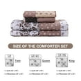 thumbnail image 6 of ANMINY Reversible Floral Coverlet Bedding Set - King All-Season Soft Polyester Quilt with Pillowcase | Vibrant Floral Design & Easy Care, 6 of 8