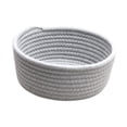 thumbnail image 3 of Cesta de almacenamiento tejida, cesta tejida de mesa, contenedor de diseño nórdico, decoración portátil, organizador de artículos diversos, caja de Gris claro, 3 of 8