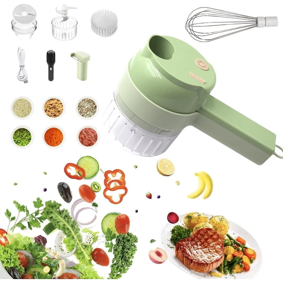 Picadora de verduras inalámbrica eléctrica 4 en 1 LLPLHAYZA
