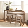 thumbnail image 7 of Magnussen Home Lindon Belgian Wheat White Upholstered Stool, 7 of 7