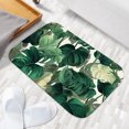thumbnail image 6 of 1pc Tropical Plant Leaves Absorbent Non-Slip Bathroom Thickened Flannel Rug Decor,Soft,Quick Drying,Suitable For Indoor/outdoor Use,Bathrooms,Bedrooms,Kitchens,Terrace,Laundry Rooms,16"x24", 6 of 9