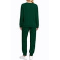 thumbnail image 5 of UVN Two Piece Sets for Women Casual Outfits Sets Textured Long Sleeve Shirts and Long Pants Lounge Set Fall Pajama Sets with Pockets, 5 of 9