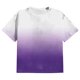 thumbnail image 4 of Tops para hombre, blusas y camisas de manga corta con cuello redondo para hombre, blusa informal grande con cuello redondo y manga corta degradada, blusa de poliéster para hombre, 4 of 5