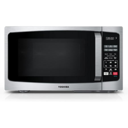 ML-EM09PA(SS) Small Microwave Oven with 6 Auto Menus, Mute Function & Child Lock, LED Lighting, 0.9 Cu Ft, 10.6 Inch Removable Turntable, 900W, Countertop, Stainless Steel