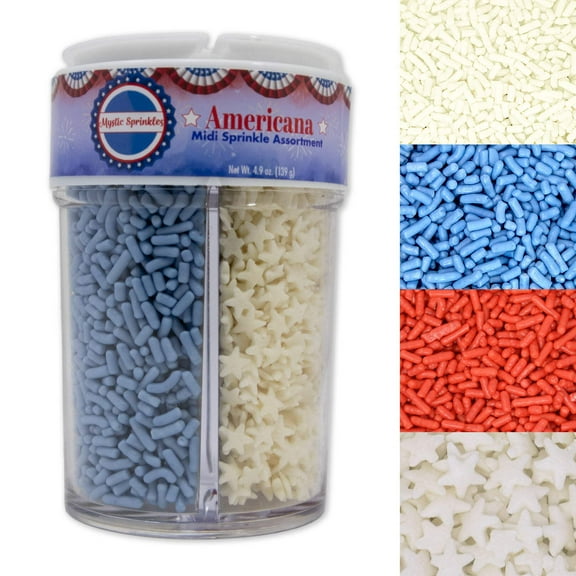 Mystic Sprinkles Americana Midi Sprinkle Assortment 4.9oz