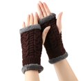 thumbnail image 2 of GDREDA Thermal Gloves for Women Cold Weather Windproof Winter Mittens with Touchscreen Technology Coffee,One Size, 2 of 4