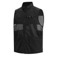 thumbnail image 4 of Men's Mesh Breathable Fishing Vest, Multi Pockets Photography Travel Hiking Waistcoat Full Zip Sleeveless Jacket for Adults Big and Tall Size M-3XL Black, 4 of 6