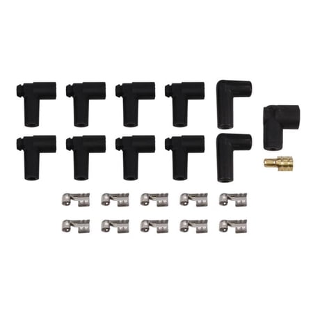 Top Street Performance 85005 90 deg Spark Plug Boot & Male Cap Terminal Kit