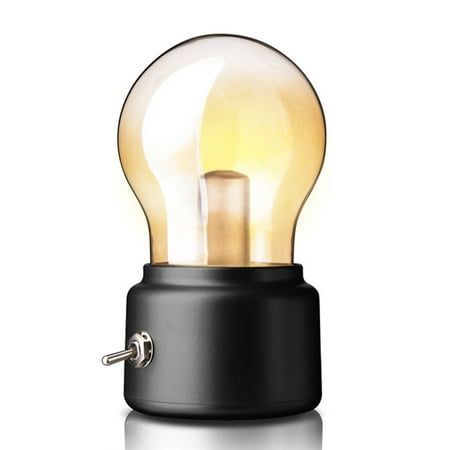 

Retro Rechargeable Bulb Lamp Small Portable Night Light Eye Protection Bedroom Decoration Lamp