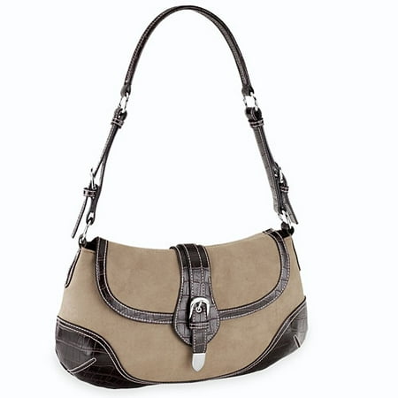 George - Suedey Croc Hobo Bag