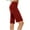 Red, variant on Simua Women's Casual Soft Knit Elastic Waist Pants Casual Summer Bermuda Shorts with Drawstring Brown,M