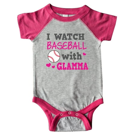 

Inktastic I Watch Baseball with My Glamma Gift Baby Boy or Baby Girl Bodysuit