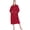 Dark Red, variant on Womens Plush Fleece Robe, Super Soft Long Bathrobe with Pockets, Cozy Lightweight Ribbed House Robe for Spa Lounging, Purple, L/XL