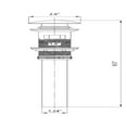 thumbnail image 4 of DROP Bath and Kitchen DR091045 Black Pop-Up Bathroom Sink Drain with Overflow, 4 of 4