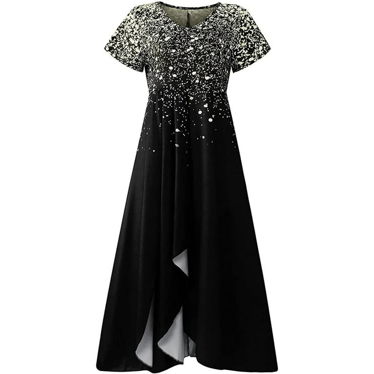 Abomasnow Women's Sequin Dress Sparkly Glitter V-Neck Chiffon Midi Dress Short Sleeve Boho Summer Beach Midi Dress A Line Pleated Hem Cocktail Party Dress - Walmart.com Abomasnow Women's Sequin Dress Sparkly Glitter V-Neck Chiffon Midi Dress Short Sleeve Boho Summer Beach Midi Dress A Line Pleated Hem Cocktail Party Dress - Walmart.com