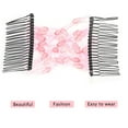 thumbnail image 3 of M Buder Magic Easy Hair Beads Slide Stretchy Comb Clip Stretchable Hairpin for Women Girls, Pink (3.35 inches / 8.5 cm), 3 of 5