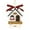 G, variant on SLYNSHome Christmas Tree House Hanging Ornaments,Wood Xmas House Pendant for Indoor Outdoor Decoration Party Supplies
